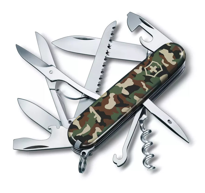 Cutit briceag, 15 functii, VICTORINOX HUNSTMAN CAMO 1.3713.94