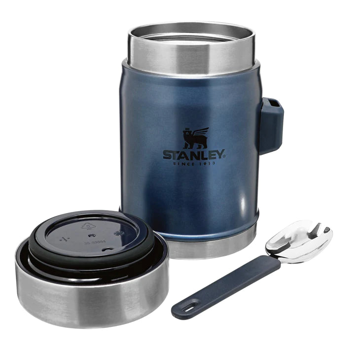 Încărcați imaginea în vizualizatorul Galerie, Termos de mancare STANLEY LEGENDARY FOOR JAR &amp; SPORK 0.4 L NIGHTFALL 10-09382-006
