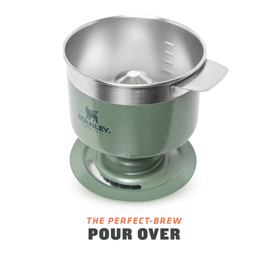 Port-a-coffe STANLEY THE PERFECT-BREW POUR OVER 0.59L HAMMERTONE GREEN / MATTE BLACK PEBBLE