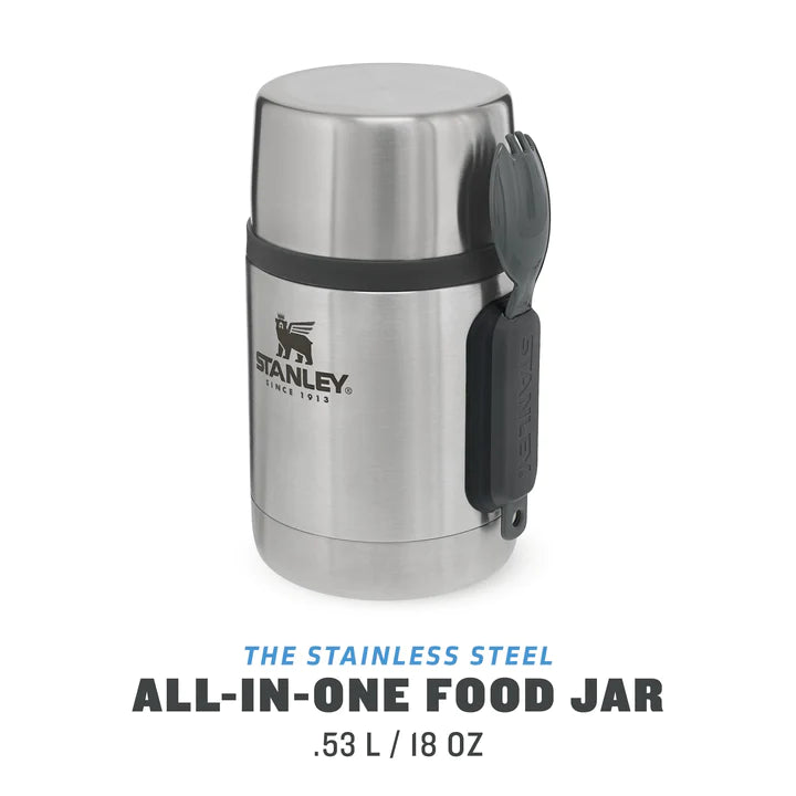 Încărcați imaginea în vizualizatorul Galerie, Termos de mancare STANLEY ADVENTURE STAINLESS STEEL ALL-IN-ONE FOOD JAR 0.53L 10-01287-032
