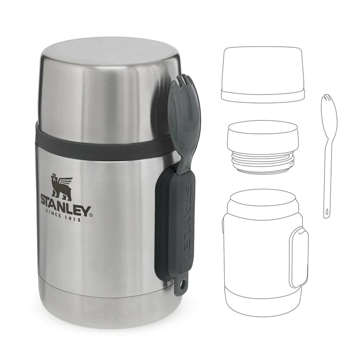 Încărcați imaginea în vizualizatorul Galerie, Termos de mancare STANLEY ADVENTURE STAINLESS STEEL ALL-IN-ONE FOOD JAR 0.53L 10-01287-032
