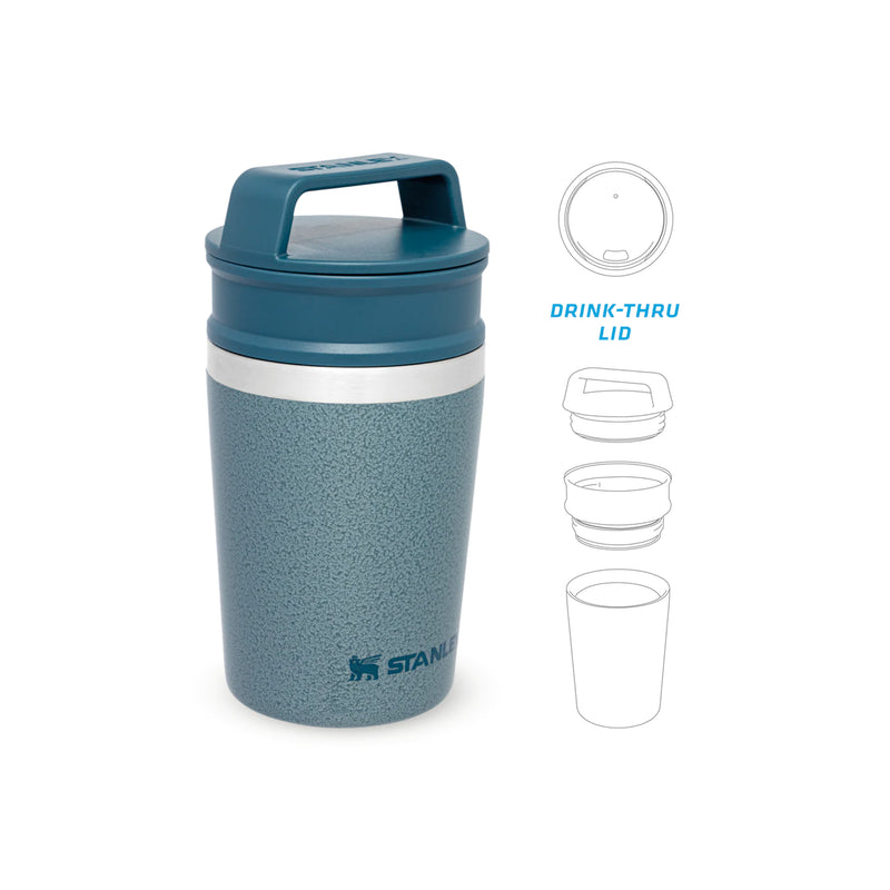 Încărcați imaginea în vizualizatorul Galerie, Cana termoizolanta STANLEY SHORT STACK TRAVEL MUG 0.23L Hammertone Ice / Matte Black
