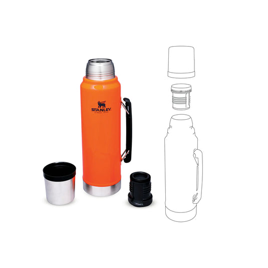 Termos Stanley Legendary Classic Bottle, 1 Litru - BLAZE ORANGE