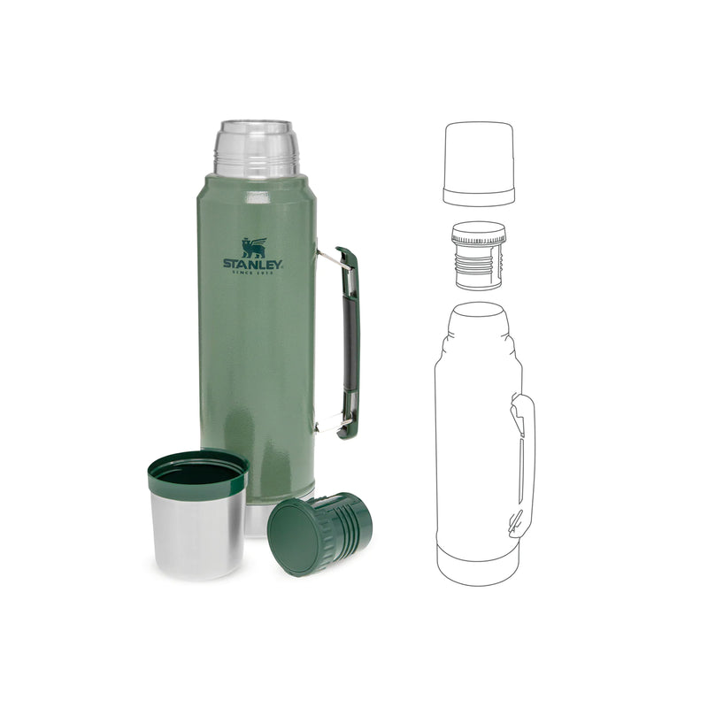 Încărcați imaginea în vizualizatorul Galerie, Termos Stanley Classic Vacuum Bottle, 1 Litru - Diferite Culori
