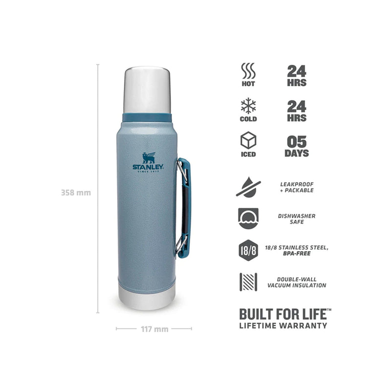 Încărcați imaginea în vizualizatorul Galerie, Termos Stanley Classic Vacuum Bottle, 1 Litru - Diferite Culori
