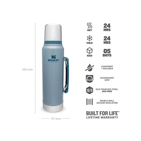 Termos Stanley Classic Vacuum Bottle, 1 Litru - Diferite Culori