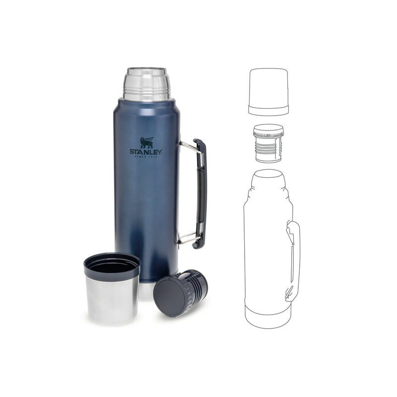 Încărcați imaginea în vizualizatorul Galerie, Termos Stanley Classic Vacuum Bottle, 1 Litru - Diferite Culori
