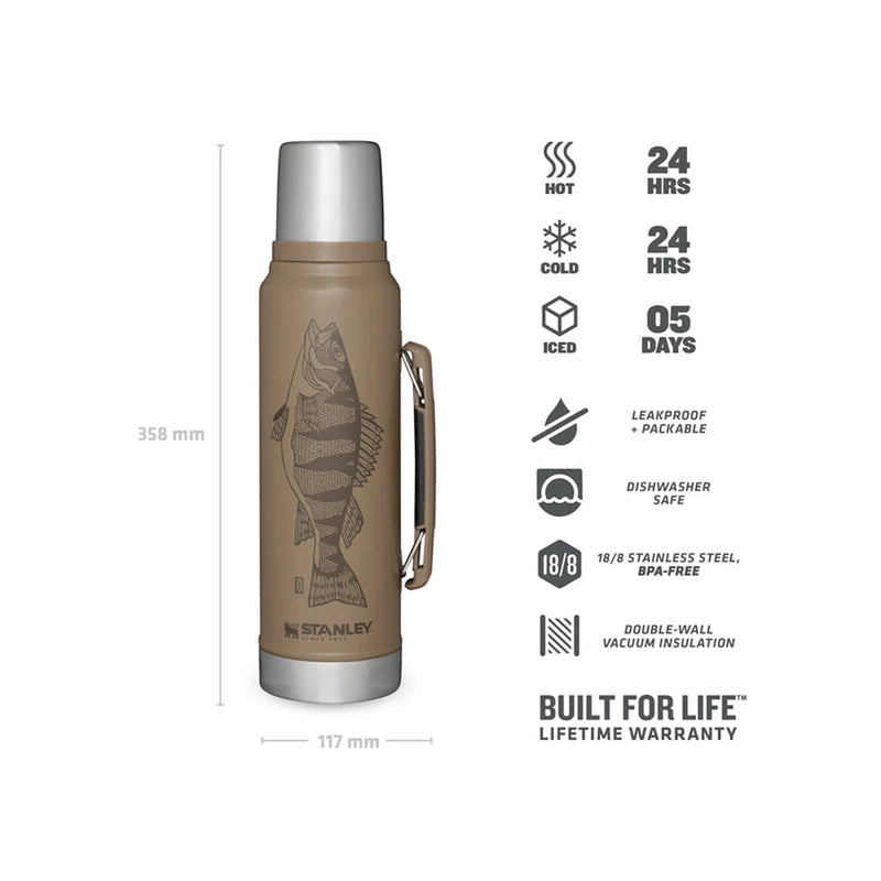 Încărcați imaginea în vizualizatorul Galerie, Termos Stanley Classic Vacuum Bottle, 1 Litru - TAN PETER PERCH
