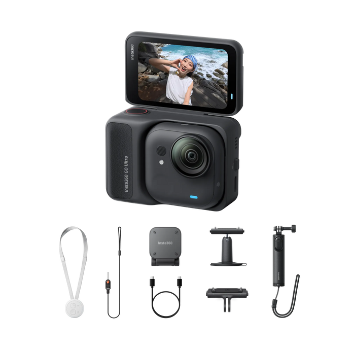 INSTA360 GO ULTRA CAMERA VIDEO SPORT ULTRA-COMPACTA 4K - CREATOR BUNDLE - NEAGRA