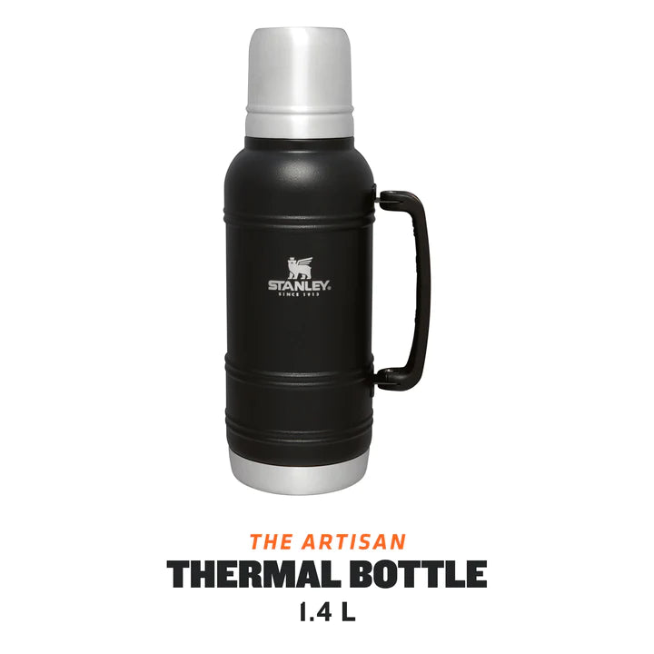 Încărcați imaginea în vizualizatorul Galerie, Termos STANLEY ARTISAN THERMAL BOTTLE 1.4L BLACK MOON 10-11429-005
