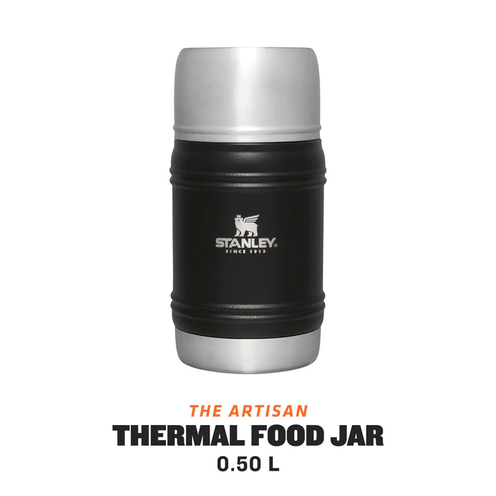 Load image into Gallery viewer, Termos mancare STANLEY ARTISAN FOOD JAR 0.5L BLACK MOON 10-11426-005
