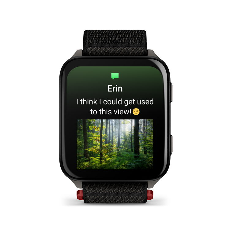 Load image into Gallery viewer, GARMIN - VENU X1 - SMARTWATCH CU GPS ȘI AMOLED - NEGRU CU SPATE DIN TITAN ARGINTIU ȘI CUREA DIN NAILON COMFORTFIT NEAGRĂ
