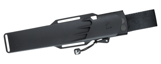 Cutit de supravietuire si bushcraft, teaca piele sau Zytel, FALLKNIVEN A1