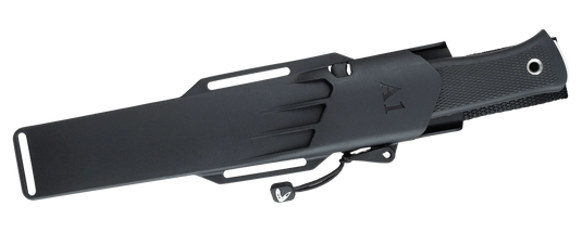 Cutit de supravietuire si bushcraft, teaca piele sau Zytel, FALLKNIVEN A1