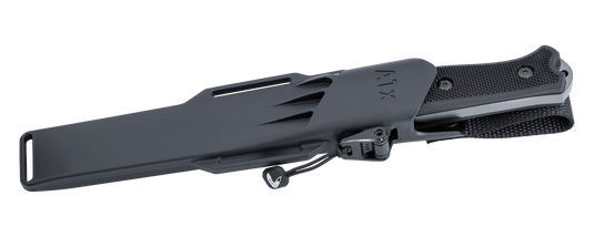 Cutit de supravietuire si bushcraft, teaca Zytel, Carbide Finish, FALLKNIVEN A1xb