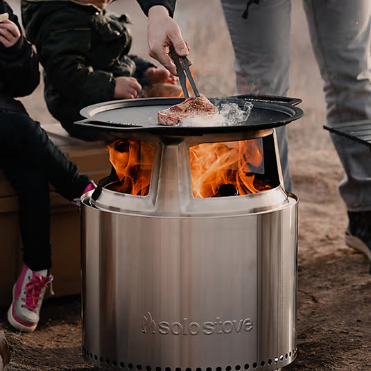 PACHET GRIDDLE TOP DE FONTA + HUB pentru SOLO STOVE BONFIRE