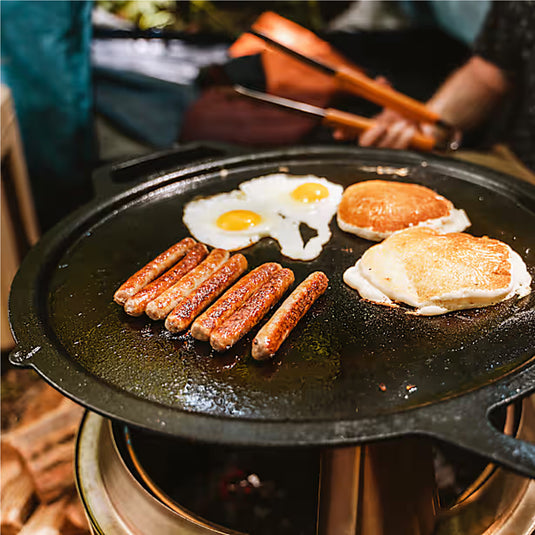 PACHET GRIDDLE TOP DE FONTA + HUB pentru SOLO STOVE BONFIRE