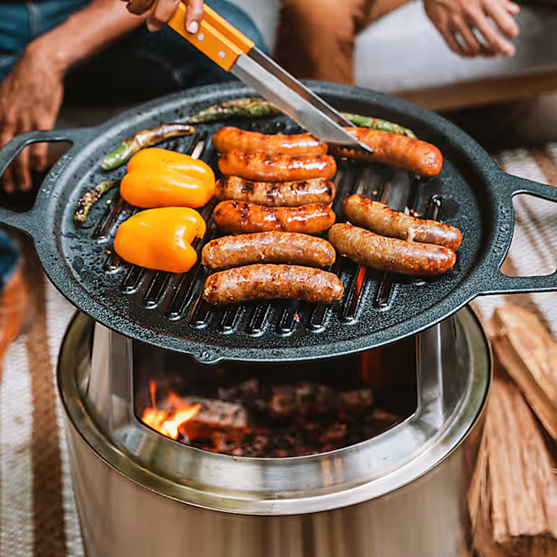 Încărcați imaginea în vizualizatorul Galerie, PACHET GRILL-TOP DE FONTA + HUB pentru SOLO STOVE BONFIRE
