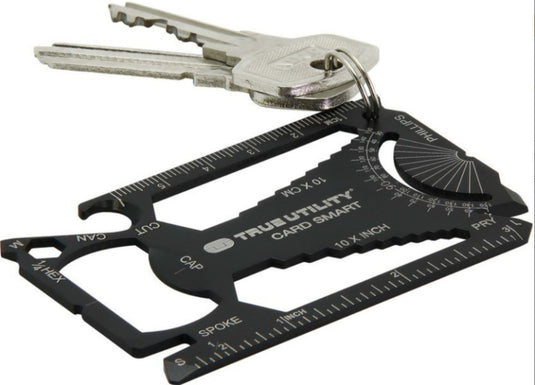Breloc Multifunctional True Utility Cardsmart,86 mm, Black TU207K