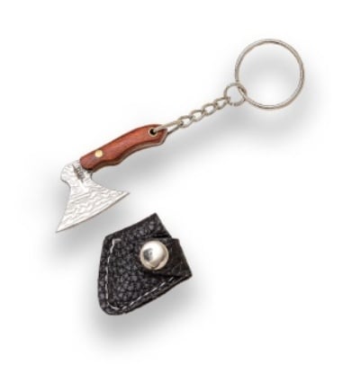 Încărcați imaginea în vizualizatorul Galerie, Briceag breloc Joker Kukri, maner lemn, lungime 7.2cm JKR0814
