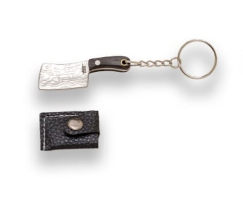 Briceag breloc Joker Kukri, maner lemn, lungime 5.2cm JKR0812