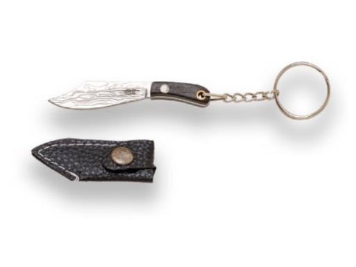 Briceag breloc Joker Kukri, maner lemn, lungime 7.2cm JKR0814