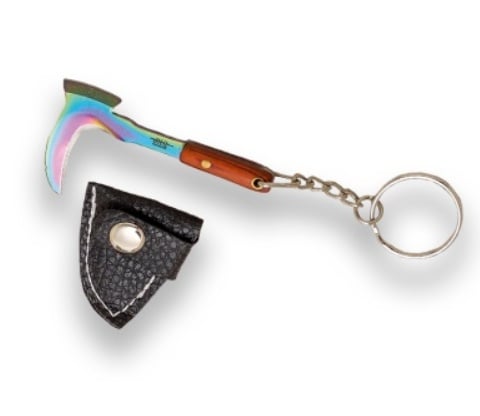 Încărcați imaginea în vizualizatorul Galerie, Briceag breloc Joker Scimitar, maner lemn, lungime 7.5cm JKR0818
