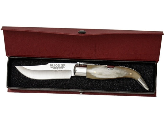 Briceag Joker Classic Iberic, maner corn taur, lama 8 cm NA109