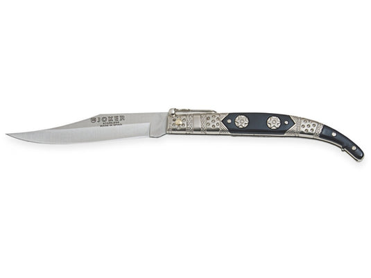 Briceag Joker Classic Iberic, maner lemn presat&otel, lama 9 cm JKR0241