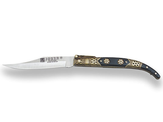 Briceag Joker Classic Iberic, maner lemn presat&otel, lama 9 cm JKR0241