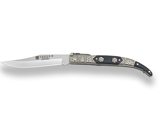 Briceag Joker Classic Iberic, maner lemn presat&otel, lama 9 cm JKR0241