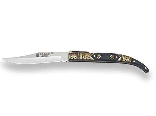 Briceag Joker Classic Iberic, maner lemn presat&otel, lama 9 cm JKR0241