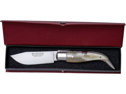 Briceag Joker Classic Iberic Pastora, maner corn taur, lama 8 cm NA110