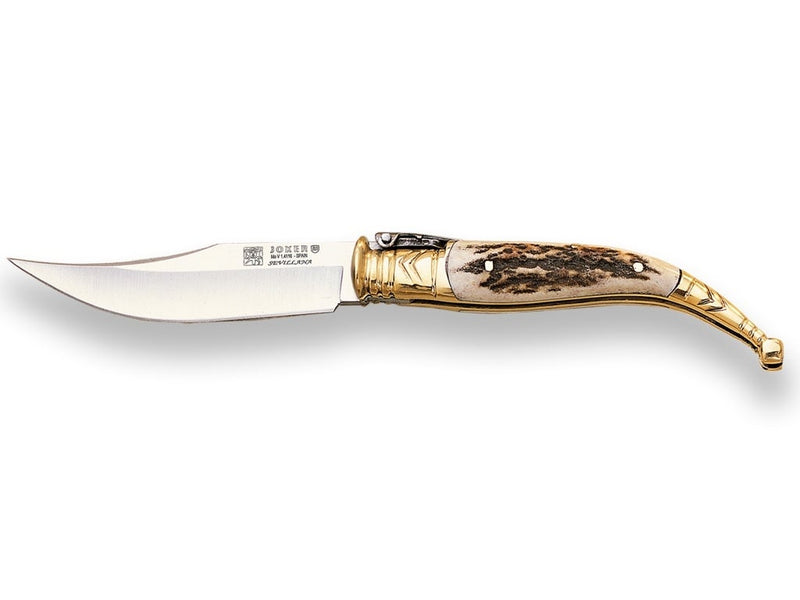 Încărcați imaginea în vizualizatorul Galerie, Briceag Joker Classic Iberic Sevillana, maner corn taur, lama 9.5 cm NA00
