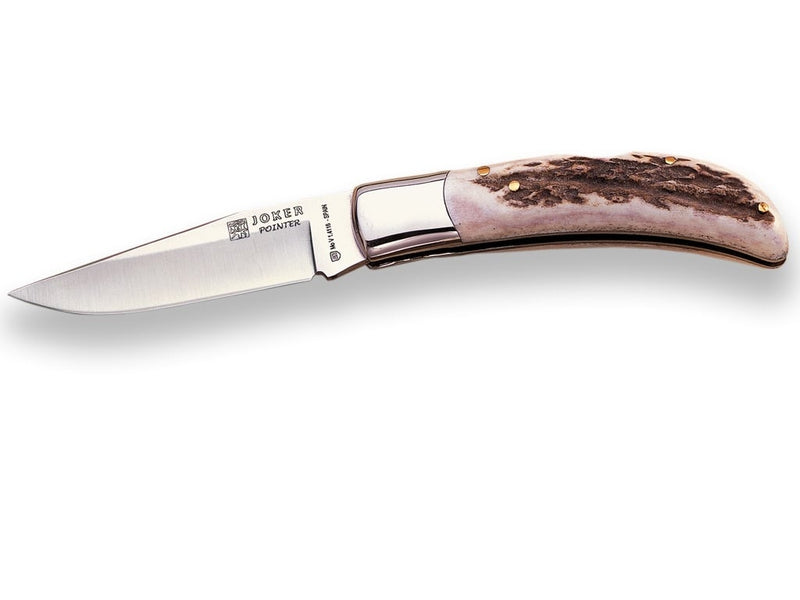 Încărcați imaginea în vizualizatorul Galerie, Briceag Joker Punta De Ciervo, maner corn cerb, lama 8.5 cm NC117
