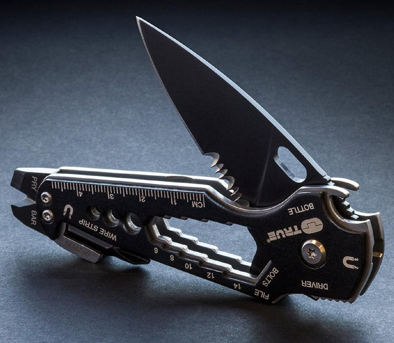 Load image into Gallery viewer, Briceag True Utility Smartknife, lama 6cm, Black TU6869
