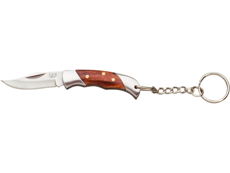 Încărcați imaginea în vizualizatorul Galerie, Bricege breloc Joker, maner lemn&amp;otel, lama 3.5cm JKR0325
