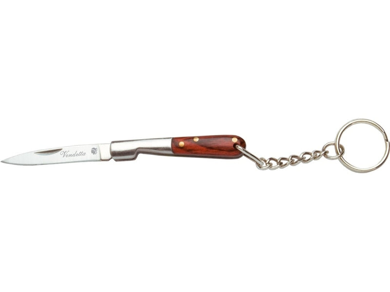 Încărcați imaginea în vizualizatorul Galerie, Bricege breloc Joker, maner lemn&amp;otel, lama 4cm JKR0278
