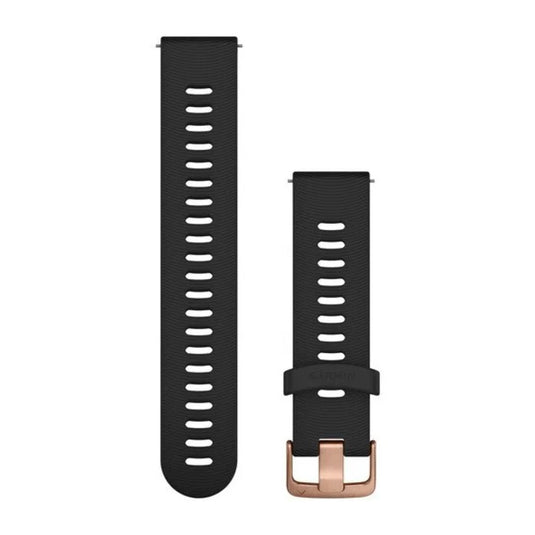 Curea silicon - Quick Release 20 - Black I Rose Gold