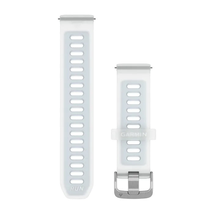 Încărcați imaginea în vizualizatorul Galerie, Curea silicon - Quick Release 20 - Whitestone translucid I Cloud blue cu hardware argintiu
