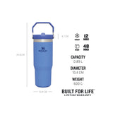 Sticla Termoizolanta cu pai STANLEY The IceFlow™ Flip Straw Tumbler, 0.89 L, Diferite culori