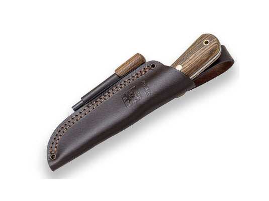 Cutit Bushcraft Joker Erizo, maner lemn bocote, lama 7.5cm CB75