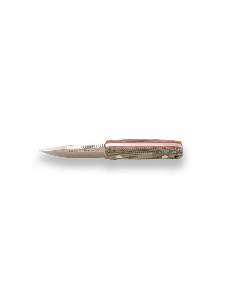 Încărcați imaginea în vizualizatorul Galerie, Cutit Bushcraft Joker Erizo TS1, maner micarta, lama full tang 7.5cm CV81-K
