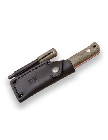 Încărcați imaginea în vizualizatorul Galerie, Cutit Bushcraft Joker Erizo TS1, maner micarta, lama full tang 7.5cm CV81-P
