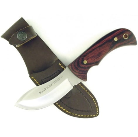 Cutit jupuit Muela SIOUX-10R,maner lemn presat de coral, lama full tang 10 cm