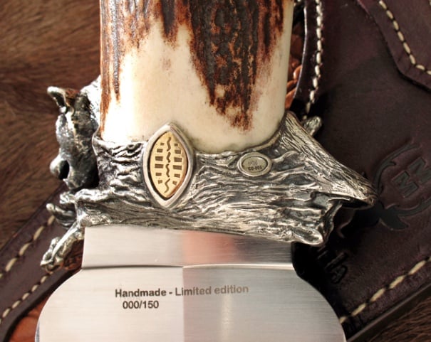 Load image into Gallery viewer, Cutit Muela B.F-Leopard, maner corn de cerb, lama 24cm
