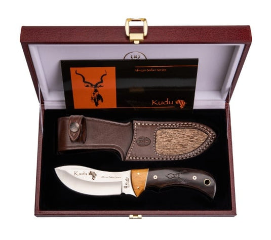 Cutit Muela KUDU, maner lemn granadillo, lama 10cm