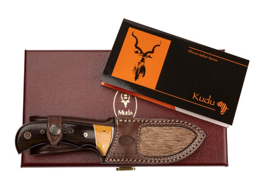 Cutit Muela KUDU, maner lemn granadillo, lama 10cm