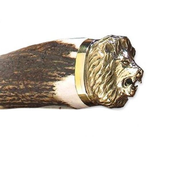 Încărcați imaginea în vizualizatorul Galerie, Cutit Muela LION-16BF,maner corn de cerb, lama 16cm
