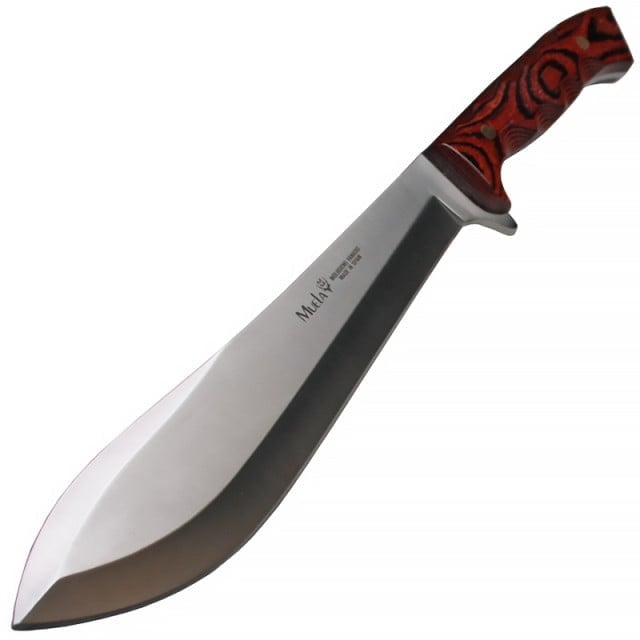 Încărcați imaginea în vizualizatorul Galerie, Cutit Muela MACHETE,maner lemn presat coral, lama 22cm
